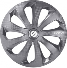 Enjoliveurs Sparco silicia gris