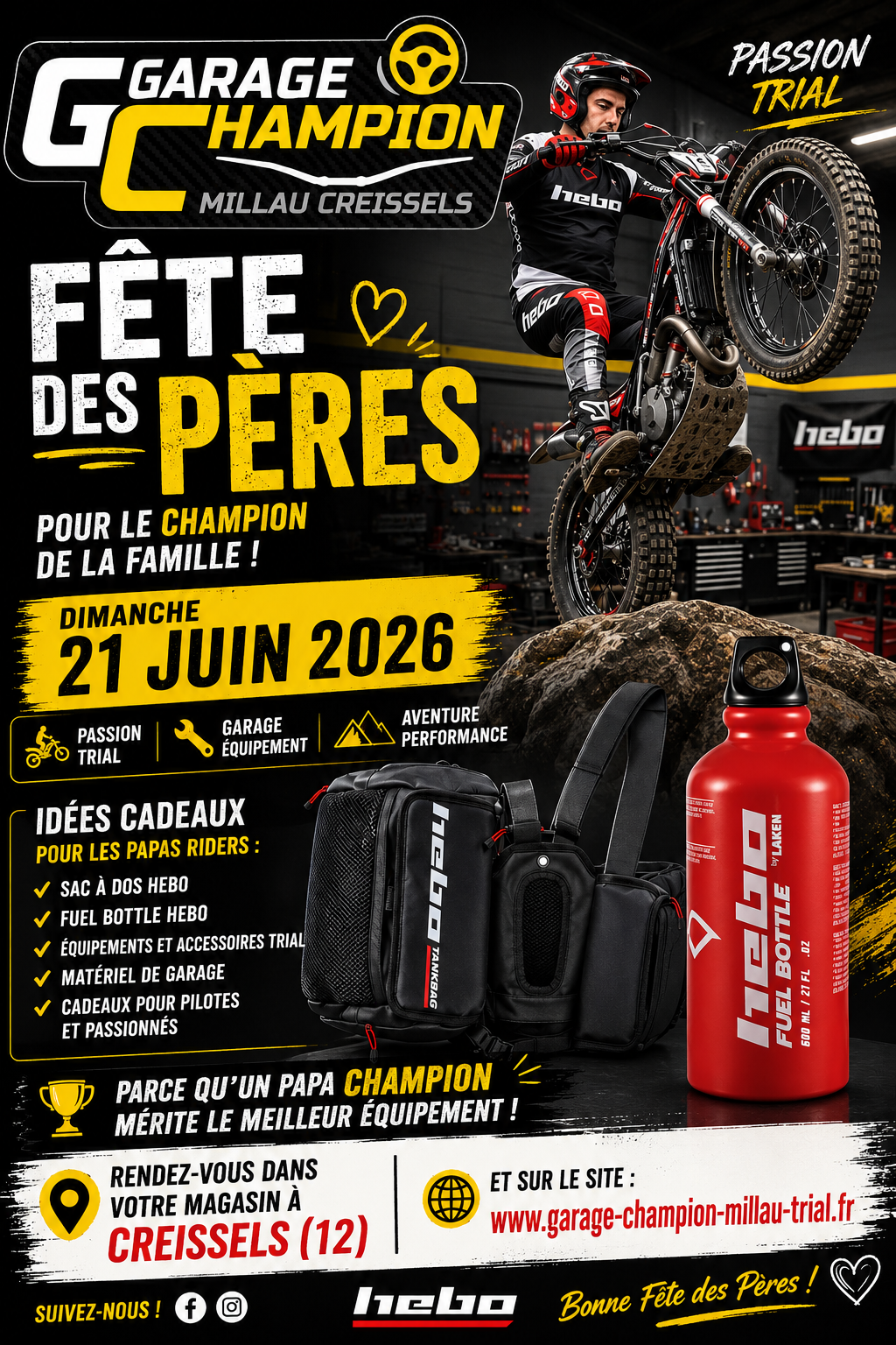 Fête des pères le 21 juin 2026